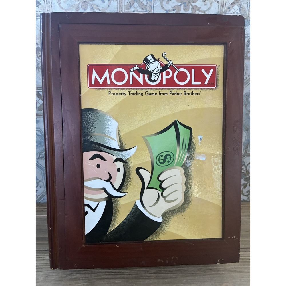 VTG Collection Monopoly Parker Brothers Wooden Box Edition